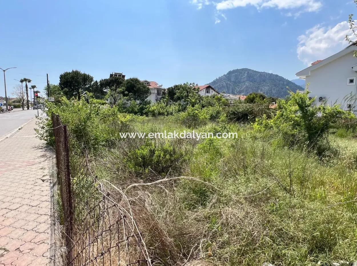 916M2 Commercial And Residential Zoned Land For Sale On The Main Road In Dalyan Gülpınar