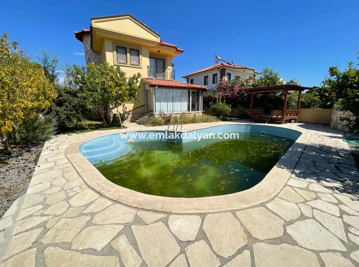 3 1 Villa For Sale In 600M2 Plot In Dalyan Gülpınar