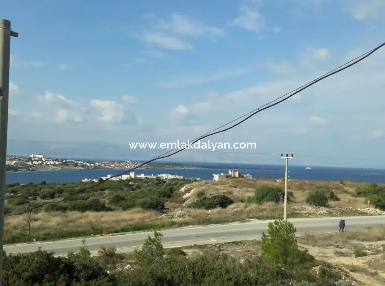 Land For Sale In Çeşme Dalyan Neighborhood With Full Sea View 1176M2 Zoning