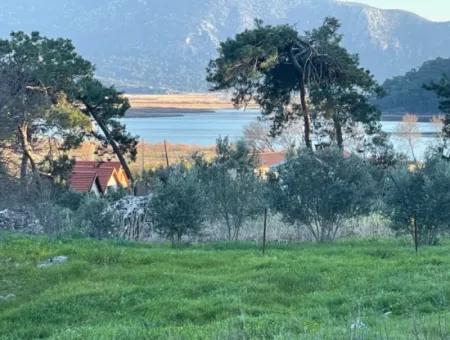 Çandır'sa Land For Sale With Sea And Lake View 545M2