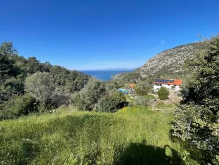 Village House For Sale In 4,400M2 Land With Full Sea View In Gökbel