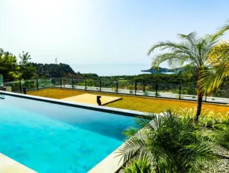 Stone Villa For Sale With Sea View In Sarigerme