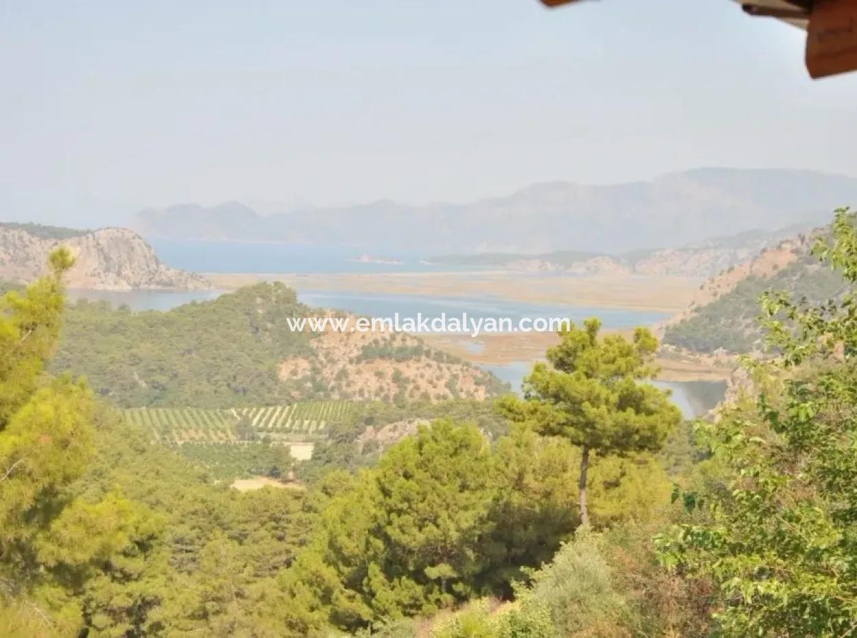 Gökbelde Satılık Villa Dalyan Gökbel İztuzuda Full Deniz Manzaralı Satılık Villa